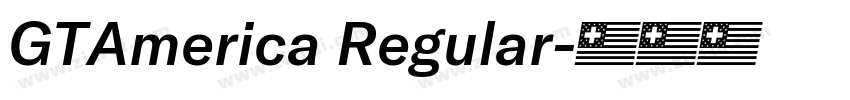 GTAmerica Regular字体转换